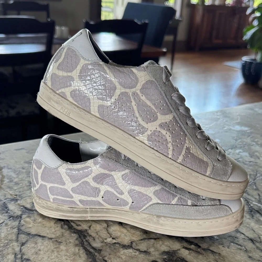 P448 Gray and Cream Athletic Shoes - Picture 2 of 5